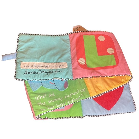 Sandra Magsamen Baby Love Soft Plush Fabric Textile Interactive Book  40x7 P9 - Picture 6 of 7